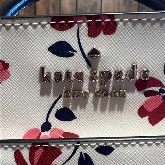 Kate Spade Pink and Blue Floral Satchel and wallet - Picture 3 of 8